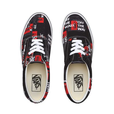 Vans Packing Tape Era - Erkek Spor Ayakkabı (Siyah Kırmızı)
